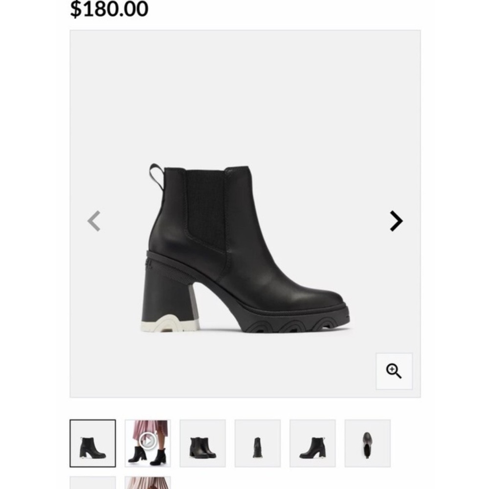 Black Chunky Heel Ankle Boots